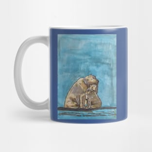 Polar Bear Mother and Cubs Mug